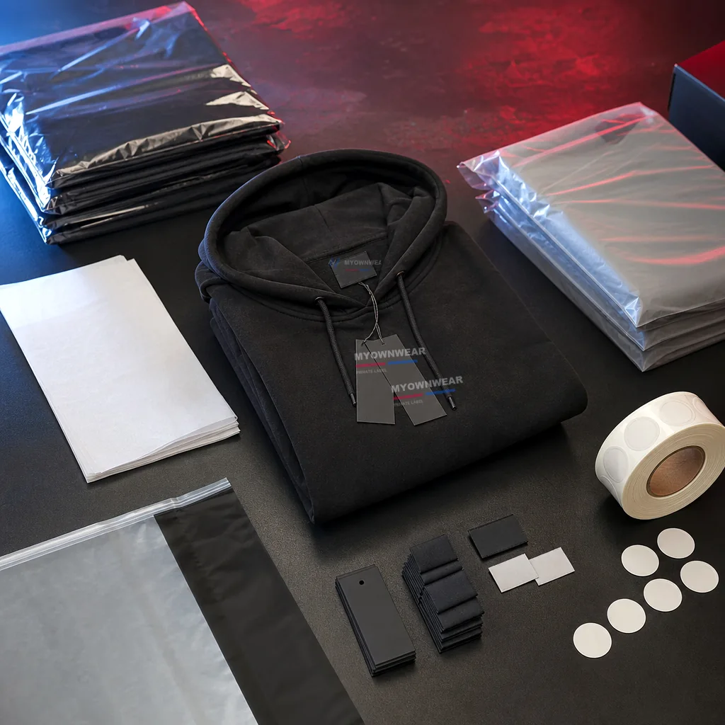 Private label packaging for custom streetwear production