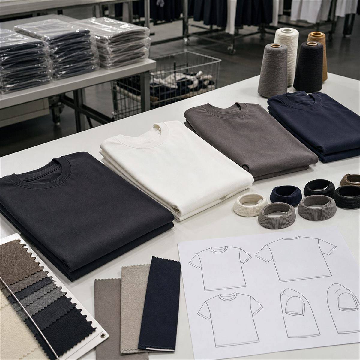 Oversized T-shirt production route