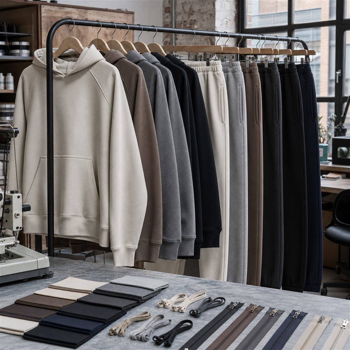 Custom tracksuit set production route
