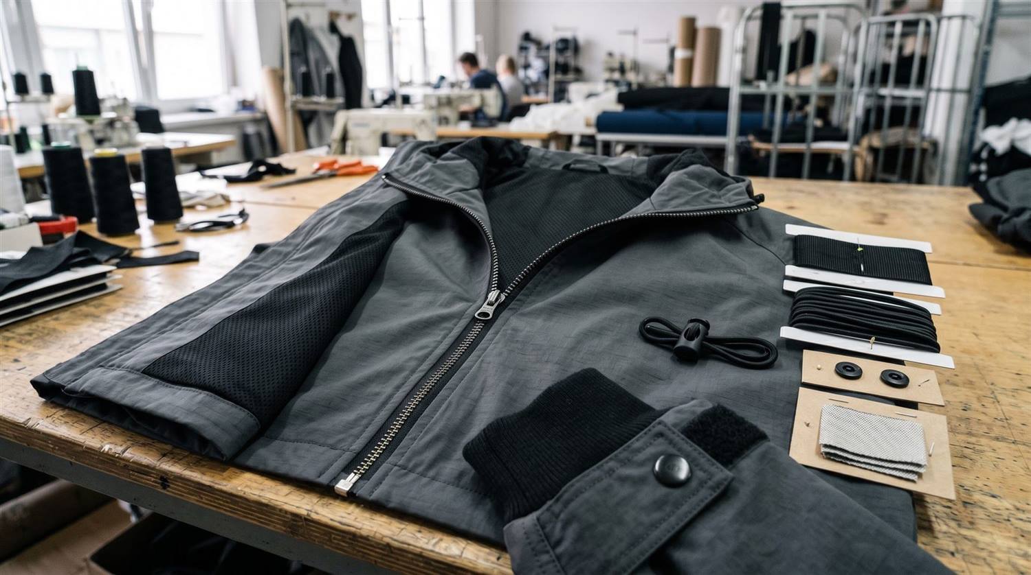 Custom jacket trim and decoration route