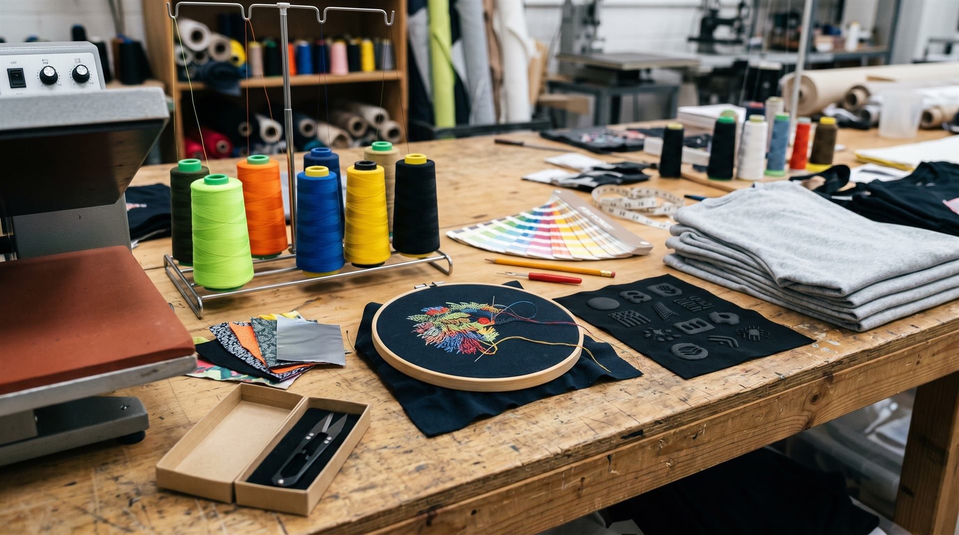Print and embroidery planning for custom streetwear RFQ