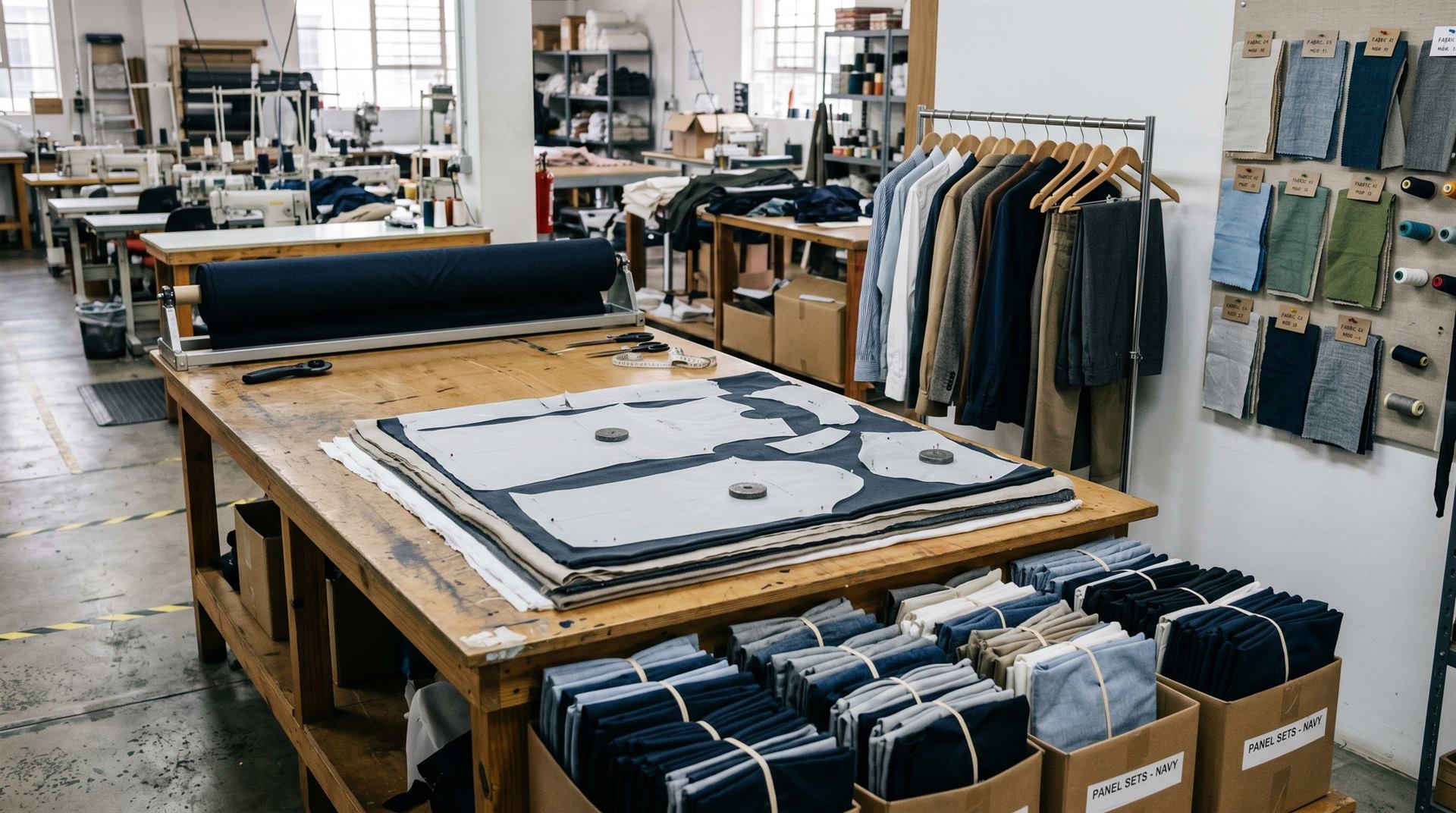 Wholesale streetwear packing workflow