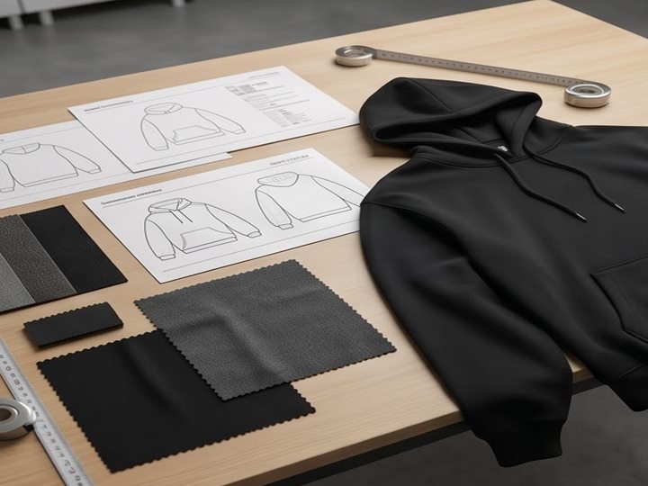 Custom streetwear sample review with fit, fabric, and decoration checkpoints