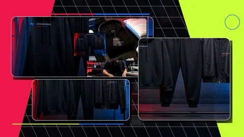 Custom streetwear matching set production with packing and product planning
