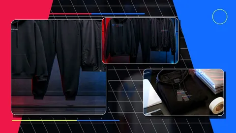 Custom streetwear matching set production with packing and product planning